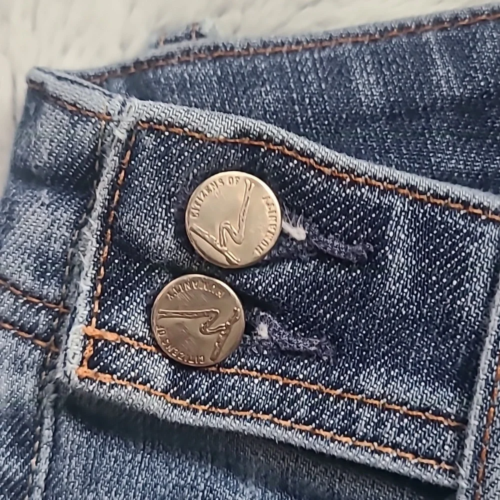 Citizens of Humanity Women's Jeans Straight Leg Size 29 Blue w/ Belt Wrap BOGO - Picture 4 of 15